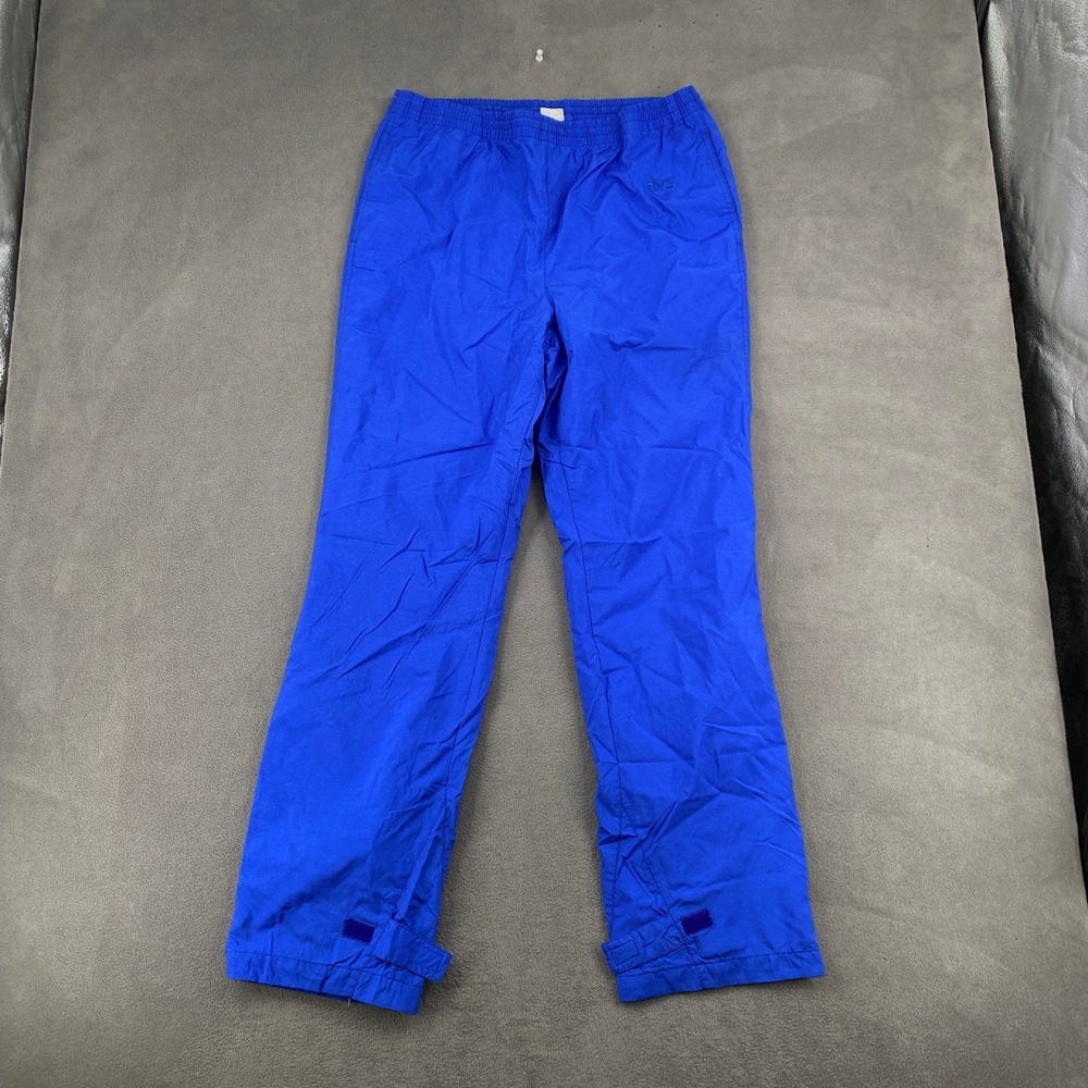 Vintage Asics Nylon Track Pants Royal Blue GS-29 Mens Medium Wind Pants